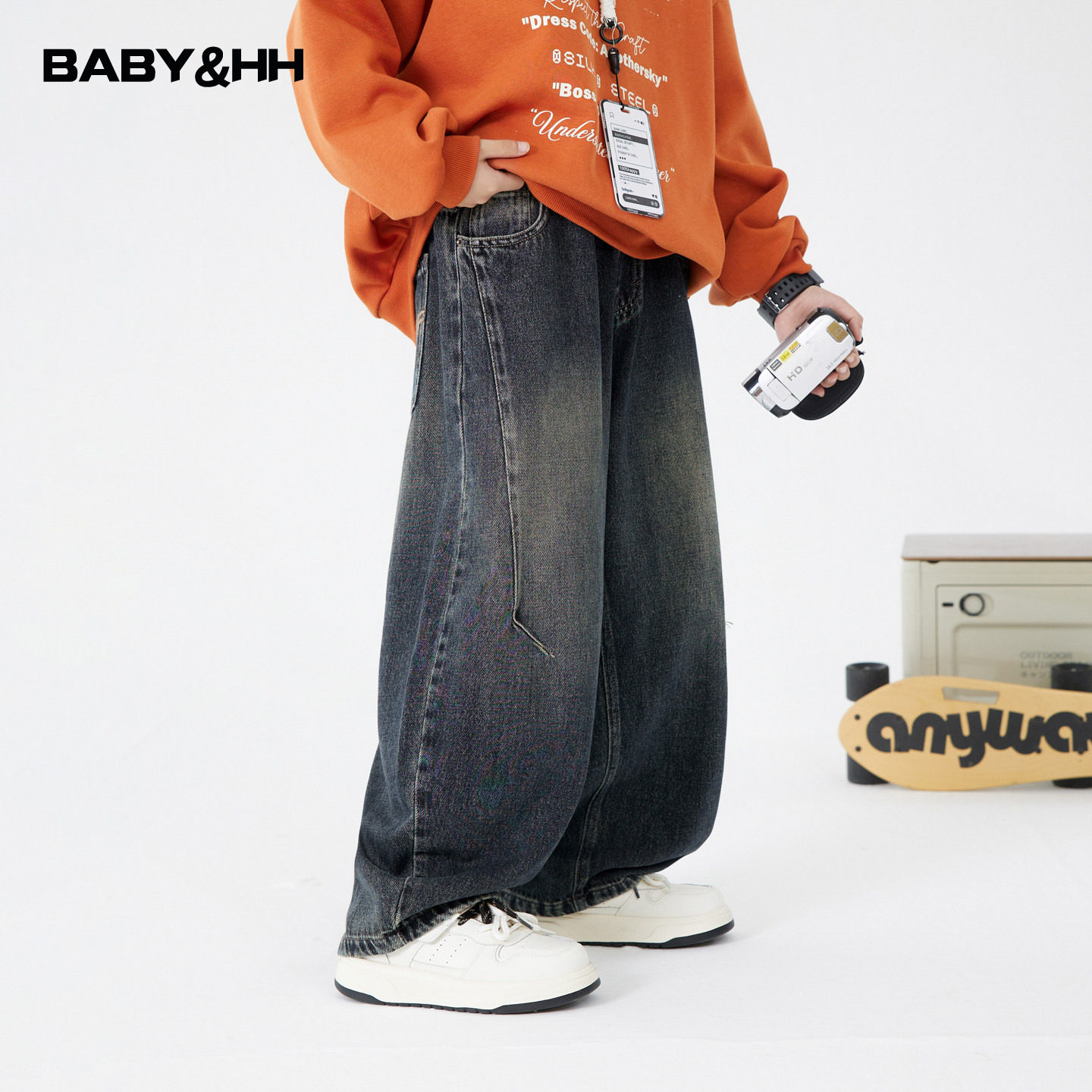 男童秋冬阔腿加绒弯刀牛仔裤2025新款青少年儿童加厚宽松直筒裤子,童装/婴儿装/亲子装,裤子,淘宝优惠券,粉丝福利购,淘宝优惠卷