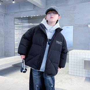 男童冬装韩系90白鸭绒羽绒服2025新款儿童男孩冬季加厚防寒外套潮