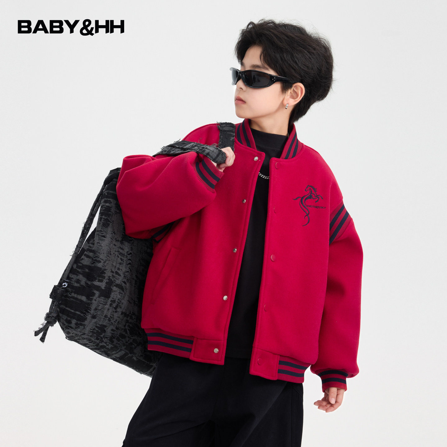 男童冬装红色新年加厚毛呢棒球棉服2026新款青少年儿童拜年服外套,童装/婴儿装/亲子装,棉袄/棉服,淘宝优惠券,粉丝福利购,淘宝优惠卷