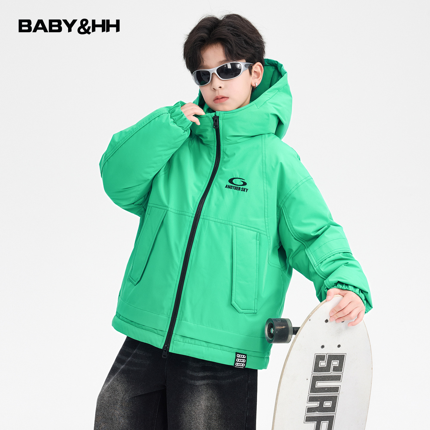 90白鸭绒防水防寒冲锋衣羽绒服潮