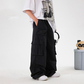 户外运动工装 防蚊裤 2025新款 男童夏季 儿童男孩春夏冰感阔腿薄裤 子