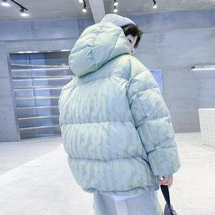 男童冬季韩系连帽面包羽绒服2025新款儿童冬装加厚防风免洗外套潮