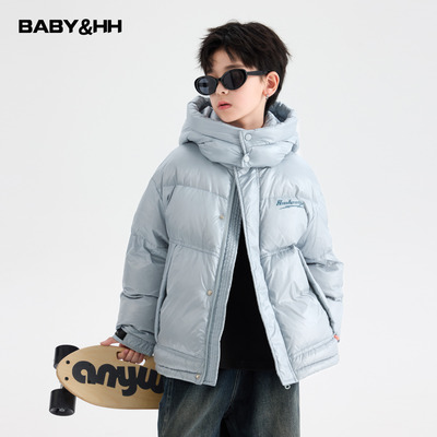 90白鸭绒户外防水面包连帽羽绒服