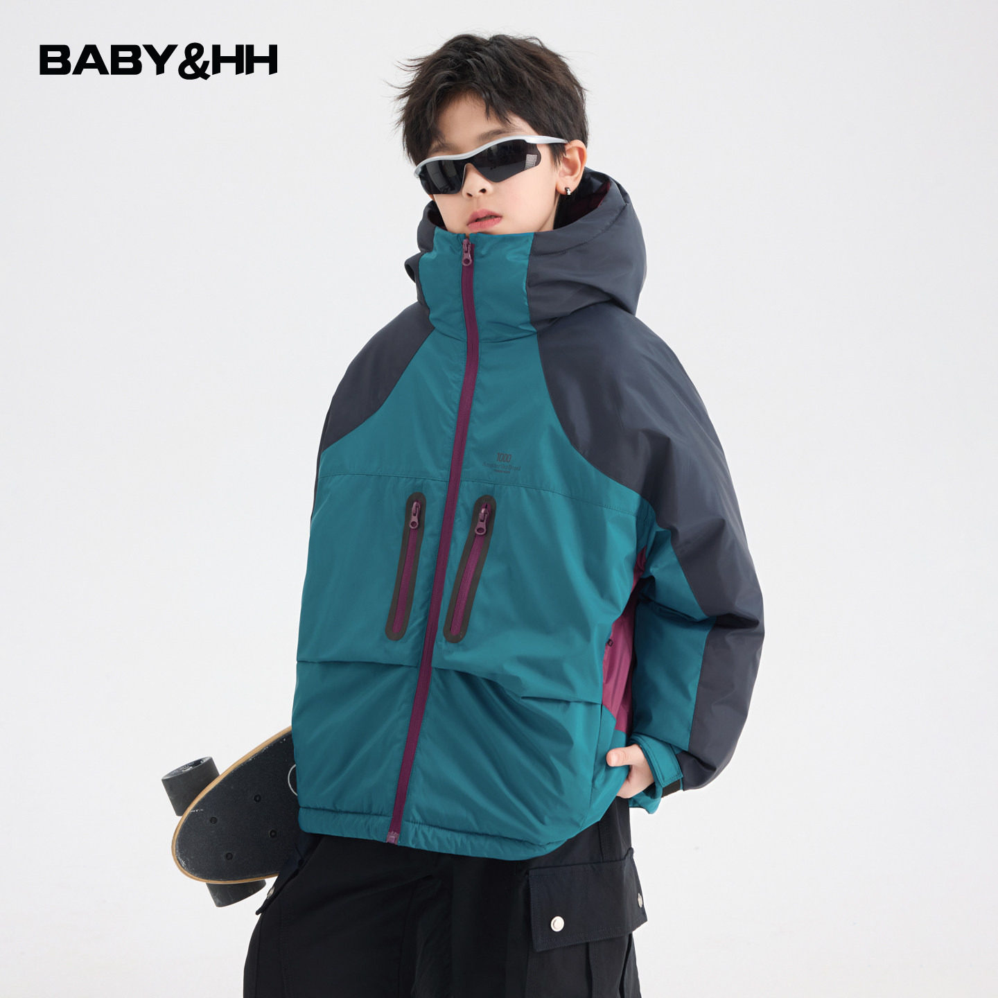 男童冬季撞色加厚连帽冲锋衣棉服2025新款儿童装冬装防水棉袄外套,童装/婴儿装/亲子装,棉袄/棉服,淘宝优惠券,粉丝福利购,淘宝优惠卷