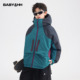 冬装 儿童装 防水棉袄外套 撞色加厚连帽冲锋衣棉服2026新款 男童冬季