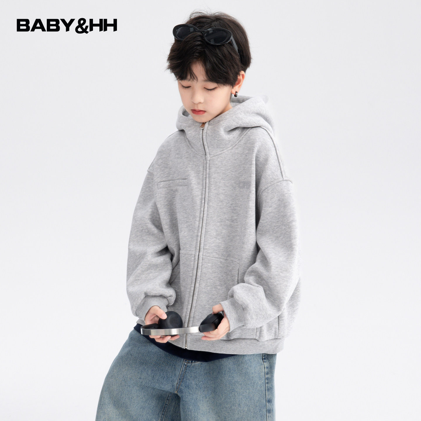 男童秋冬韩范运动连帽加绒外套2025新款儿童学生冬季加厚开衫卫衣,童装/婴儿装/亲子装,普通外套,淘宝优惠券,粉丝福利购,淘宝优惠卷