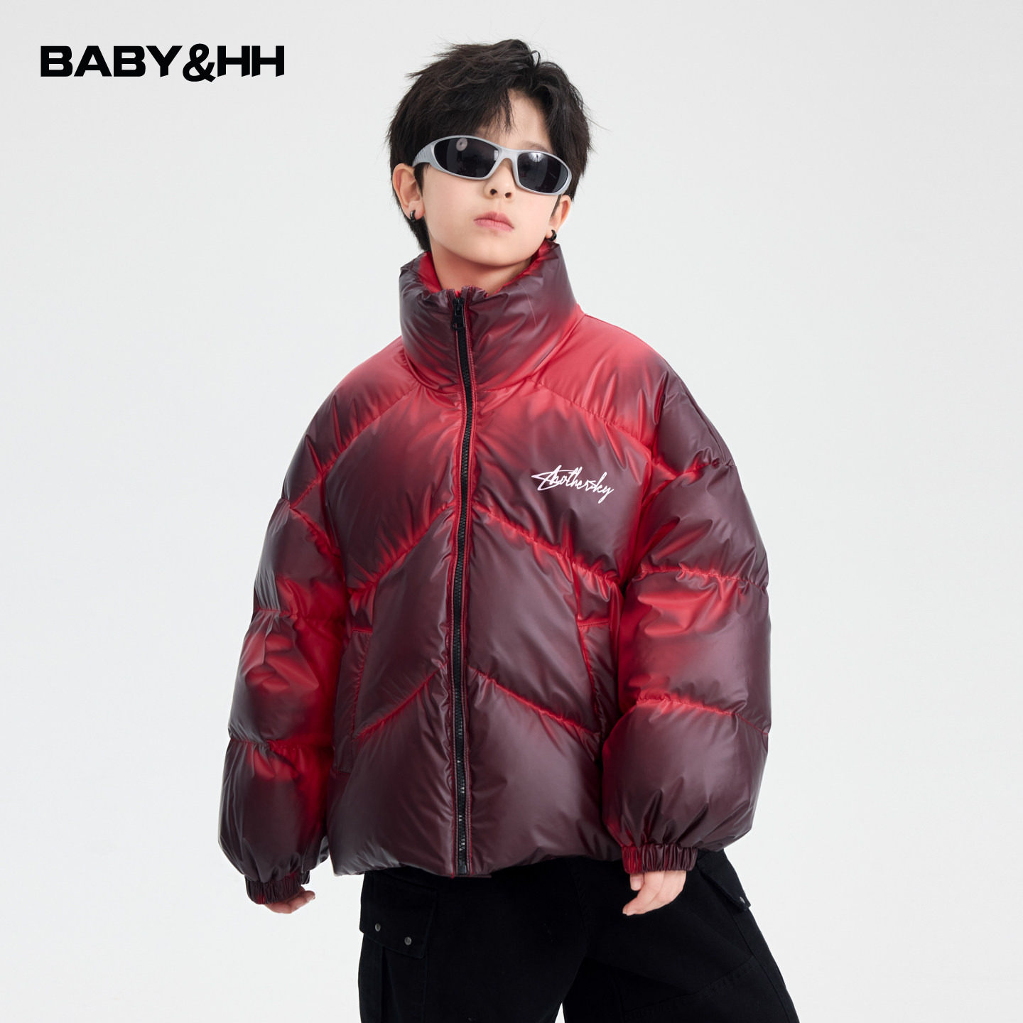 男童冬季新年红色火山岩温变羽绒服2026新款青少年儿童防寒外套潮,童装/婴儿装/亲子装,羽绒服,淘宝优惠券,粉丝福利购,淘宝优惠卷