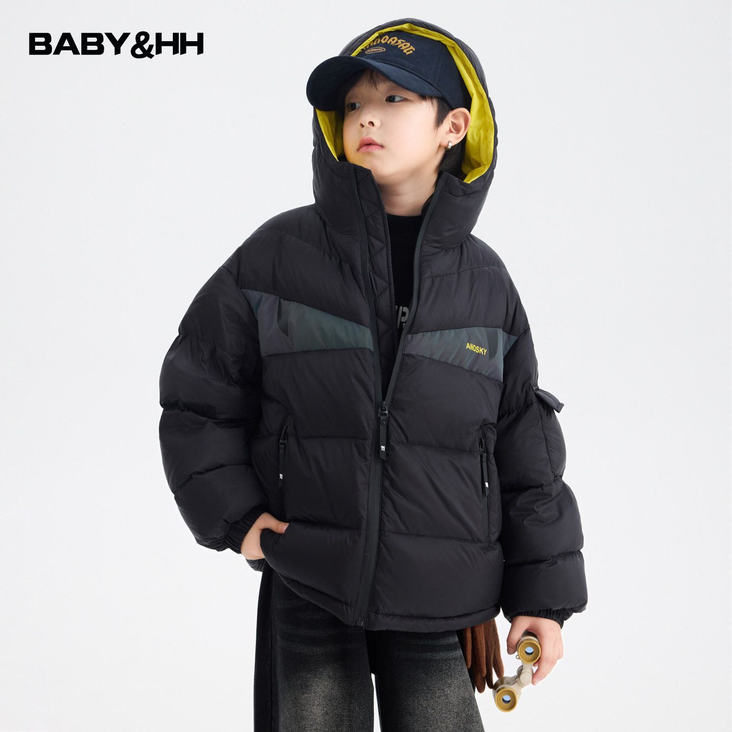 男童冬装撞色反光防水连帽面包羽绒服2025新款青少年儿童防寒外套,童装/婴儿装/亲子装,羽绒服,淘宝优惠券,粉丝福利购,淘宝优惠卷