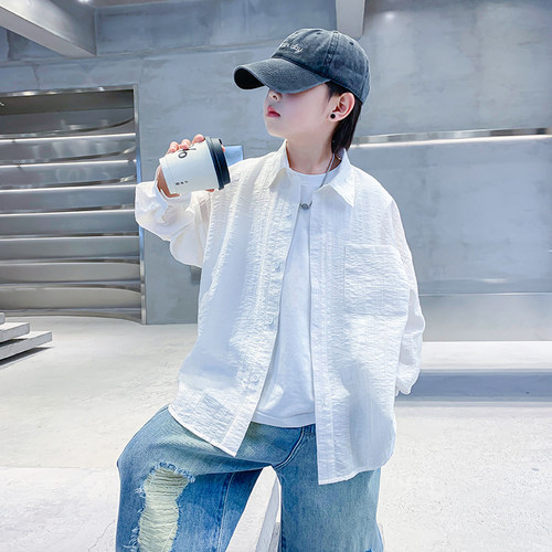 男童夏季轻薄透气速干防晒服外套