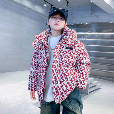 男童冬装加厚防寒免洗面包羽绒服