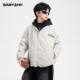 男童冬季 儿童男孩夹棉运动外套潮 户外假两件防水棒球棉服2026新款