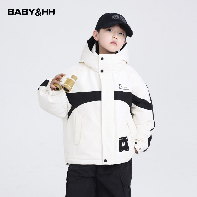 男童冬装撞色拼接冲锋衣羽绒服2025新款青少年儿童冬装防寒厚外套,童装/婴儿装/亲子装,羽绒服,淘宝优惠券,粉丝福利购,淘宝优惠卷