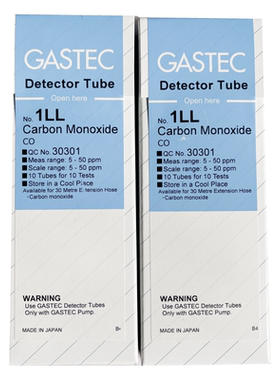 日本GASTEC一氧化碳CO检知管1LA,1L,1LK,1H,1LC,1LL气体检测管