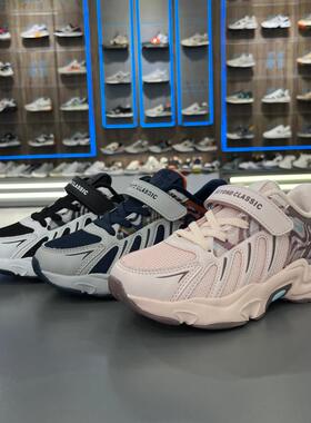 2022冬季新款小总统慢跑鞋正品男女儿童加绒保暖童鞋26-39磨砂贴