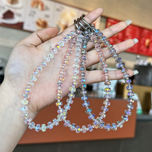 抖音带货轻奢水晶高级质感手机链手机壳挂绳ins钥匙链包包挂件