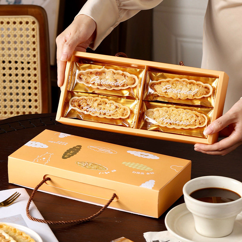 原创手提糯米船包装盒手绘卡通焦糖杏仁饼干雪花酥太妃糖牛轧糖盒,厨房/烹饪用具,点心包装盒/包装袋,淘宝优惠券,粉丝福利购,淘宝优惠卷