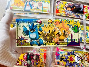 星空-《宝可梦三傻美金版画砖系列》雷公水军炎帝鬼龙神奇宝贝