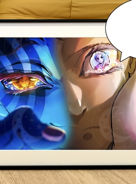 星空《狛治猗窝座》鬼灭之刃无限城篇炎柱恋雪Akaza炭治郎装饰画