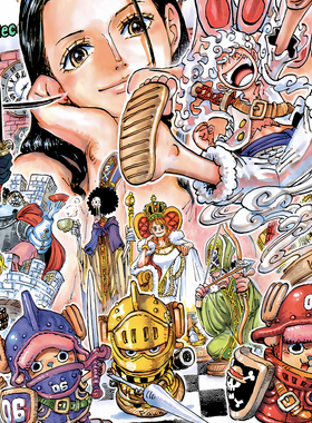 星空《下棋罗宾》海贼王尼卡路飞乔巴娜美索隆山治动漫装饰画
