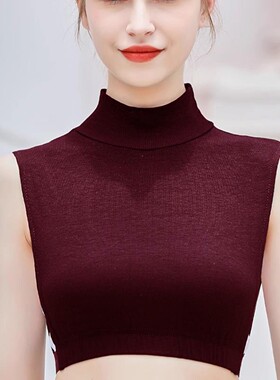 假领子女百搭假领秋冬 保暖莫代尔打底多功能假衣领假立领配毛衣
