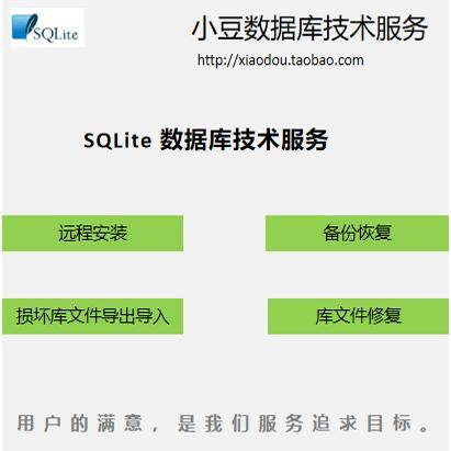 SQLite数据库文件修复导出导入远程安装备份恢复