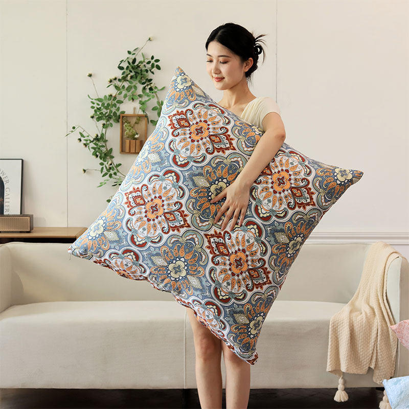 2026新款花朵抱枕靠垫帆布简约田园风枕套家用客厅沙发靠背超大号