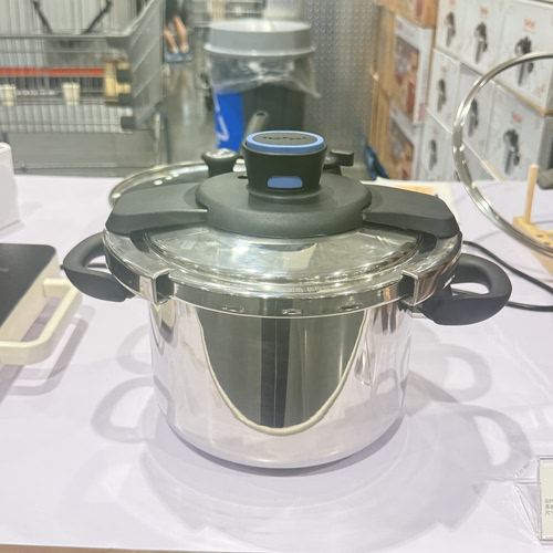 苏州开市客代/特福 压力锅不锈钢家用大容量燃气电磁炉通用5.7升