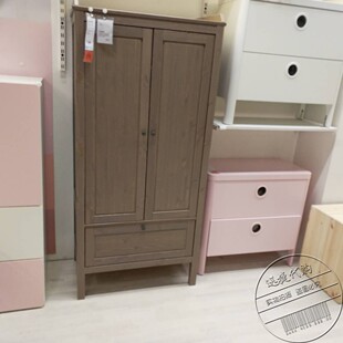 宜家国内代购桑维衣柜衣橱实木衣柜衣帽柜衣物储藏柜儿童衣柜