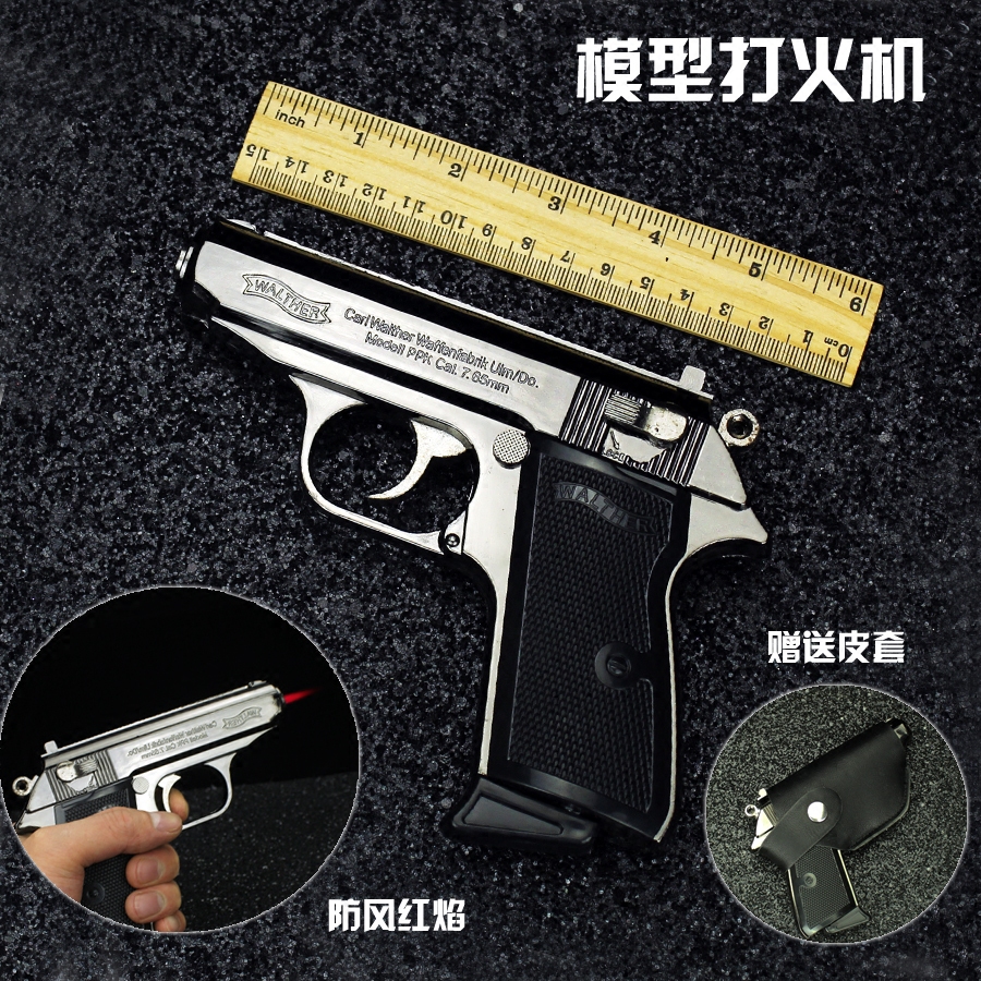 创意模型 全金属打火机个性充气打火机红焰防风打火机包邮赠皮套