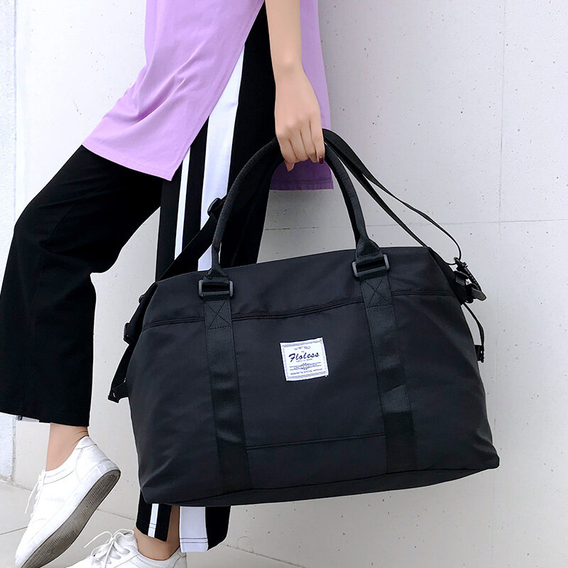 行李包可套拉杆箱收纳袋轻便学生便携短途大容量帆布折叠旅行包女