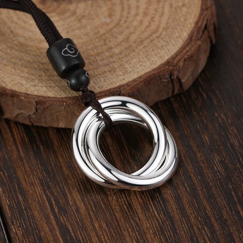 999纯银吊坠乾坤圈男女款圆环项链毛衣链挂件平安扣送男女友礼物,饰品/流行首饰/时尚饰品新,银饰吊坠,淘宝优惠券,粉丝福利购,淘宝优惠卷