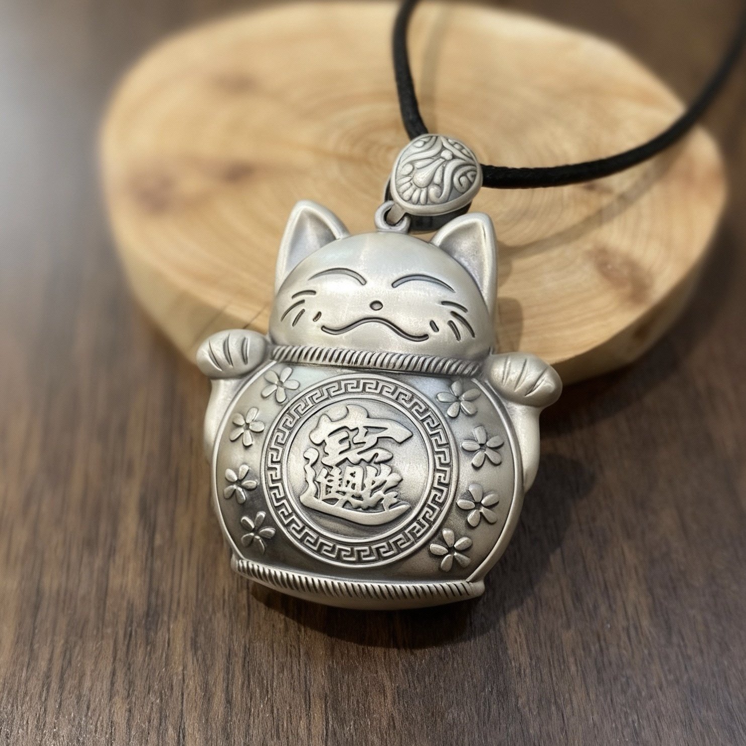 999纯银项链男女平安扣招财猫吊坠毛衣链国潮复古民族风百搭项坠,饰品/流行首饰/时尚饰品新,银饰吊坠,淘宝优惠券,粉丝福利购,淘宝优惠卷