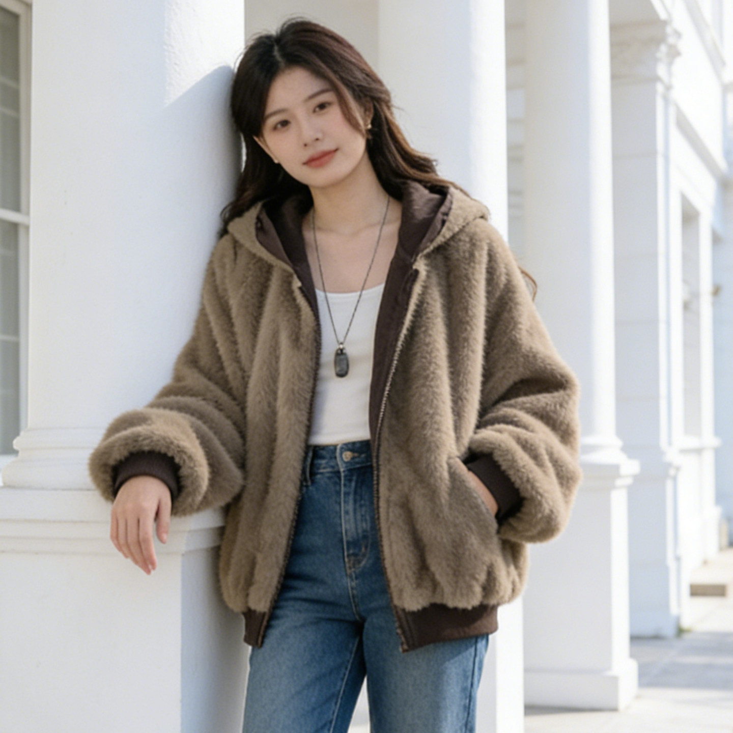 大码胖mm休闲两面穿加绒连帽棉服女宽松显瘦加厚毛绒冬装棉衣外套,女装/女士精品,常规大码外套,淘宝优惠券,粉丝福利购,淘宝优惠卷