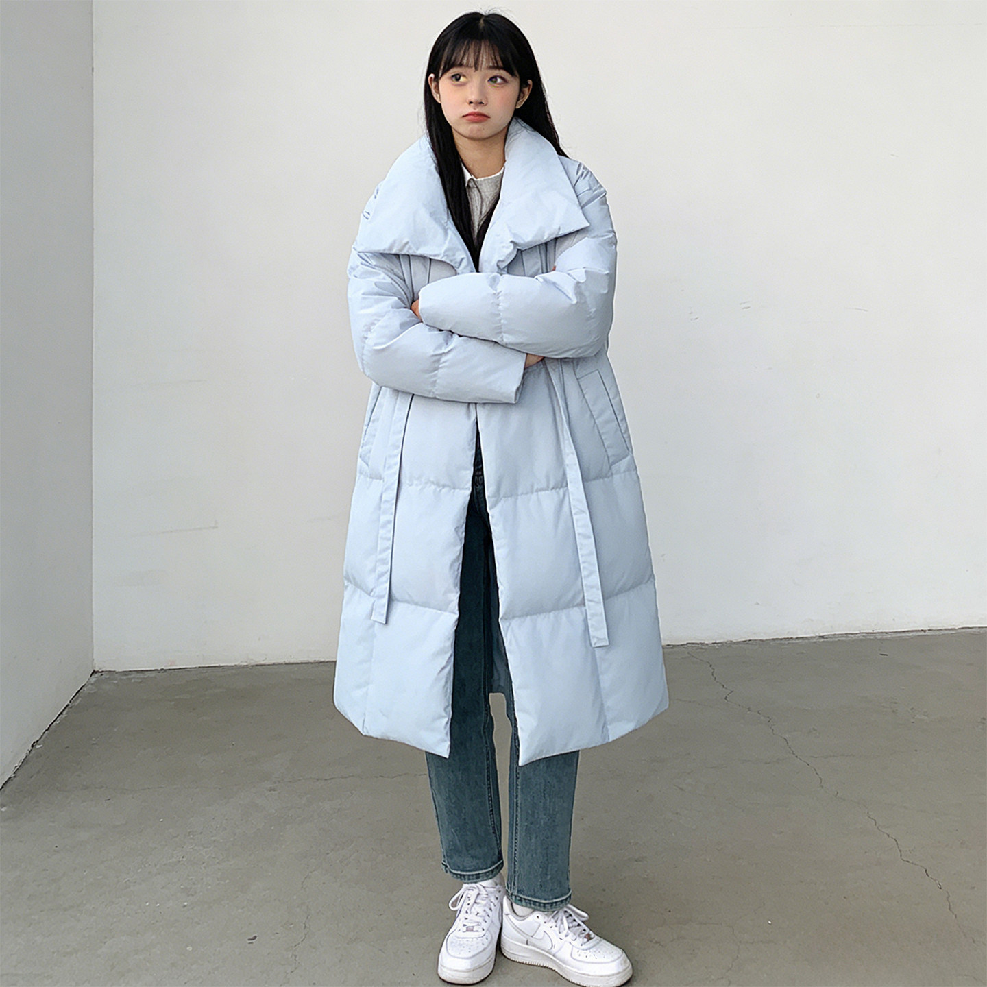 300斤大码胖mm中长款过膝棉服女宽松收腰显瘦学院风加厚保暖棉衣,女装/女士精品,大码棉服,淘宝优惠券,粉丝福利购,淘宝优惠卷