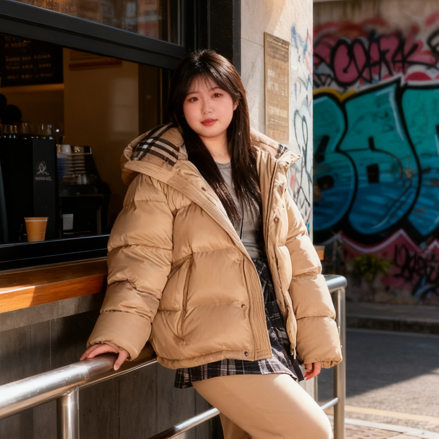 2025冬季加厚保暖连帽羽绒棉服