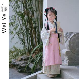 薇爷原创【林黛玉】女童汉服古风连衣裙儿童古装中国风明制女宝宝