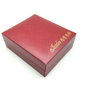 珠宝首饰盒戒指吊坠挂件项链耳环金银玉石包装大红盒子logo定制