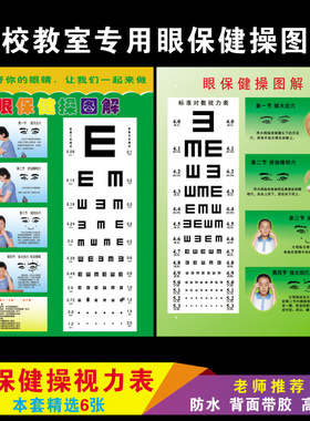 视力表儿童学校班级墙贴画