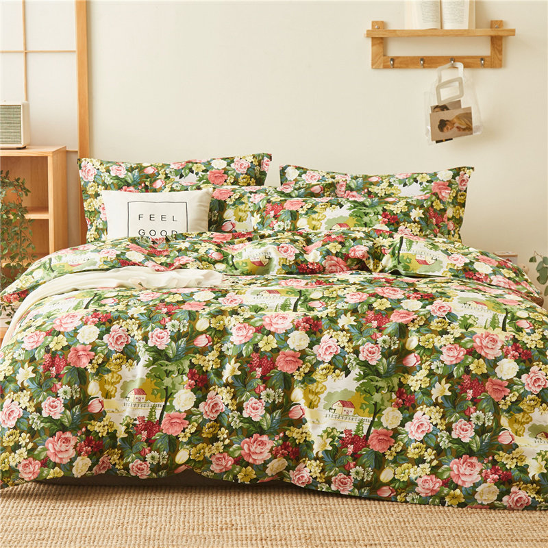 定做纯棉被套床上用品双人单独被罩宿舍单人被单全棉大花特价清仓