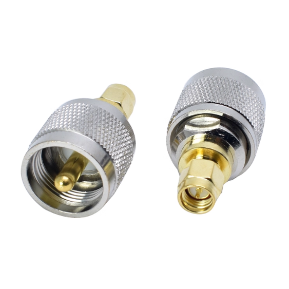 UHF-J/SMA-J纯铜对讲机车载转接头 UHF公转SMA公 SL16/M公/SMA-JJ