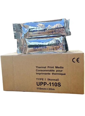 10卷 UPP-110S (type I )  黑白打印纸 B超记录纸/热敏打印
