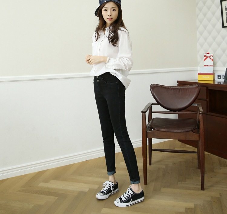 In summer and Autumn lady Twill Jeans Korean Edition Self cultivation Show thin Pencil Pants Paige Elastic force Pencil pants trousersin the Women's clothing/Boutique , Jeans  category - from Buy2taobao.com to provide professional Taobao agent buy service