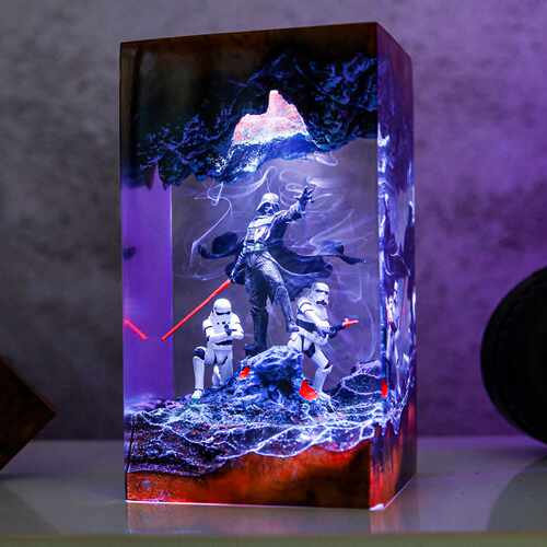 手作星球大战黑暗武士DarthVader树脂小夜灯氛围灯床头灯摆件礼物
