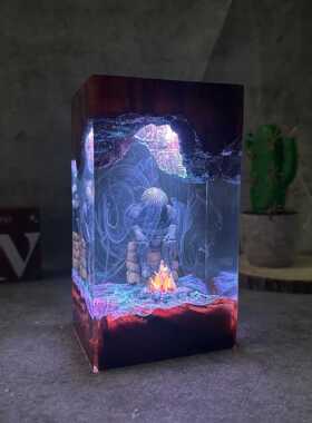 黑暗之魂立体模型洋葱骑士夜灯卡塔琳娜的西格迈尔人物游戏礼物