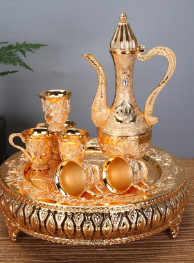 白酒杯套装创意欧式酒具小酒杯茶壶茶杯酒壶分酒器俄罗斯酒壶摆件