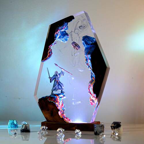 指环王魔戒树脂小夜灯Wizard resin lamp灰袍巫师甘道夫摆件礼物