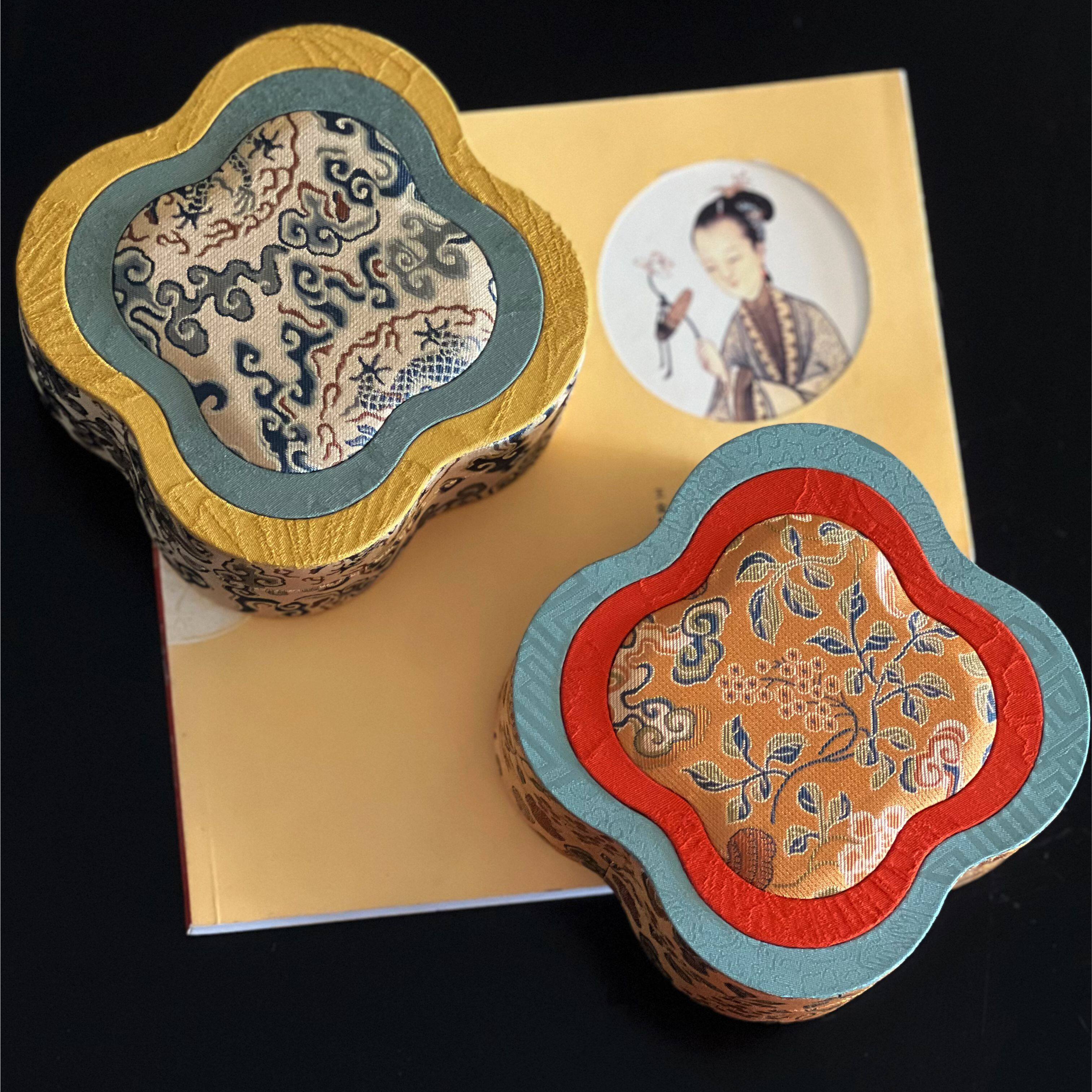 御复古新中式四叶草型手镯盒首饰盒原创设计开发精品支持定制