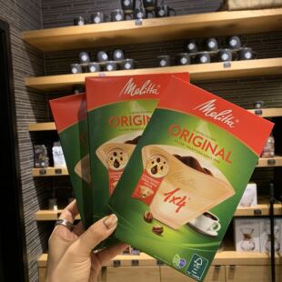 美乐家滤纸 4号手冲壶滴滤咖啡机 1x4咖啡粉过滤纸网40张醇香美式
