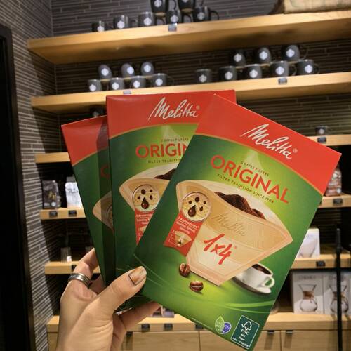 美乐家滤纸 4号手冲壶滴滤咖啡机 1x4咖啡粉过滤纸网40张醇香美式