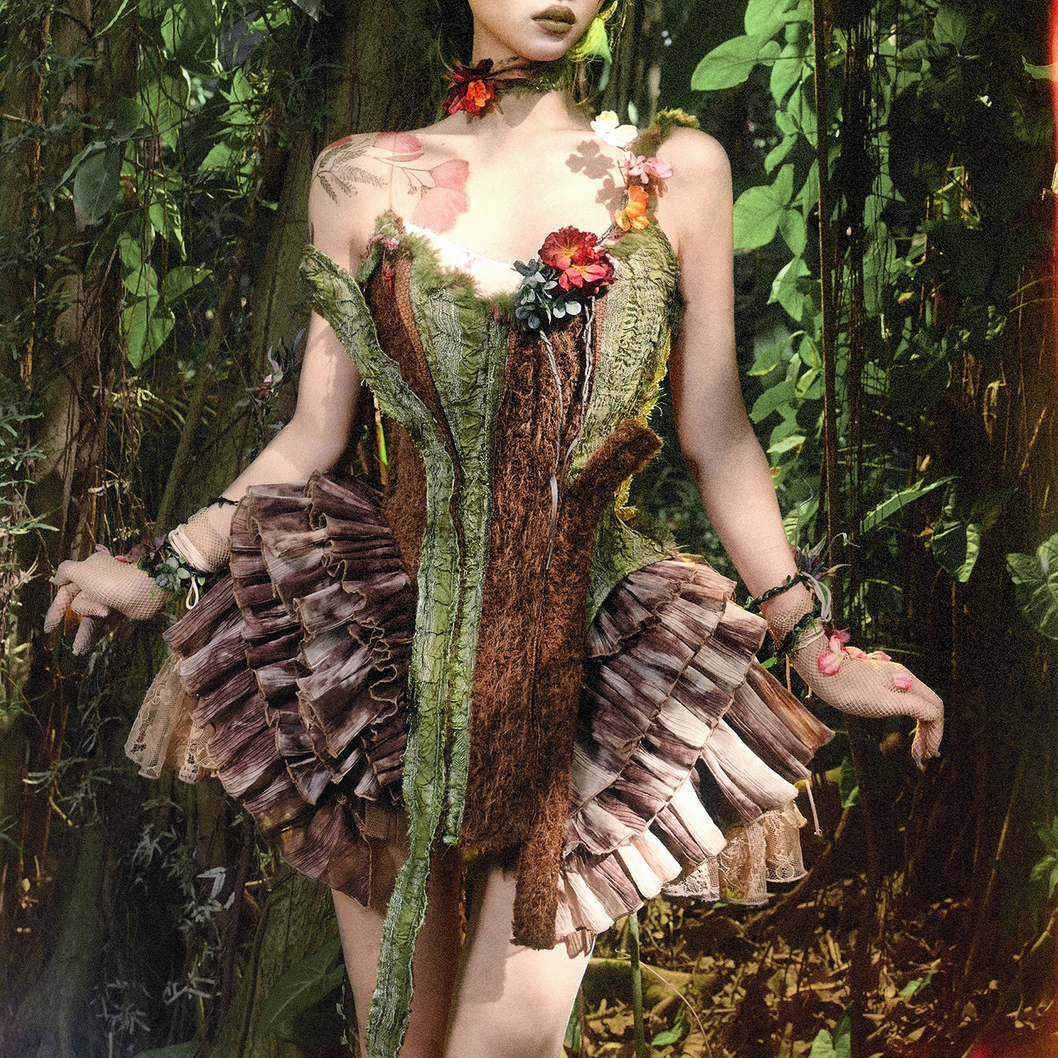 血液供给原创树枝鱼骨胸衣